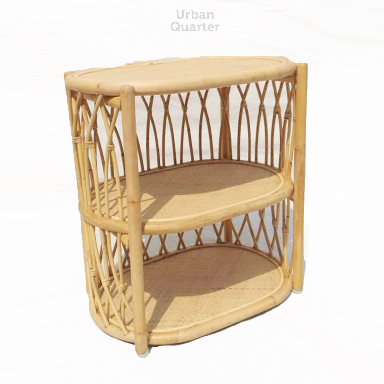 32.18576 RACK TYPE 1 WITH RATTAN FRAME PLYWOOD RATTAN WEBBING -Overall.34x50x53.5cm