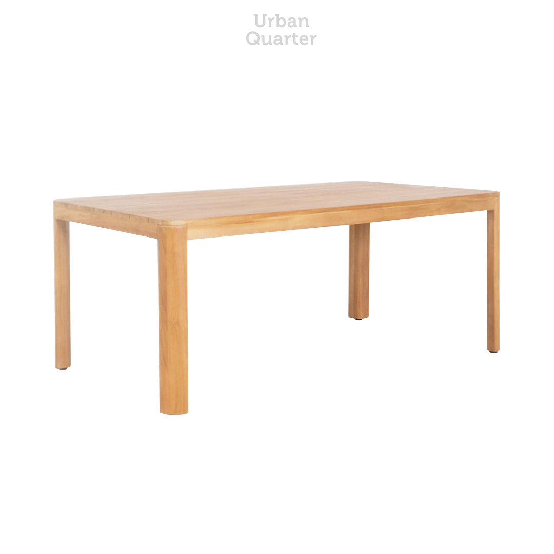 21.19245 RECT. DINING TABLE TEAK WOOD-Overall.180x100x76cm_e